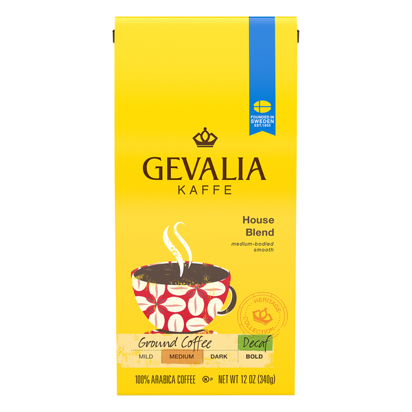 Gevalia Decaf House Blend Medium Roast Ground Coffee