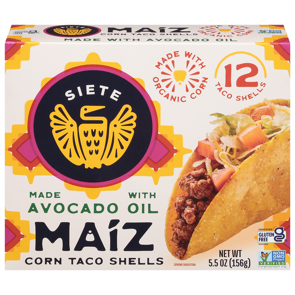 Siete Maiz Corn Taco Shells - 12 ct
