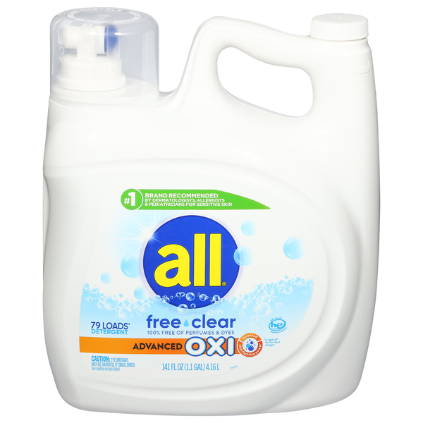 all Free & Clear Advanced Oxi Liquid Laundry Detergent