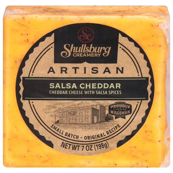 Shullsburg Creamery Artisan Salsa Cheddar Cheese Block