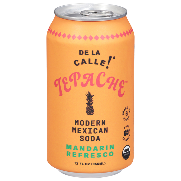 De La Calle! Tepache Mandarin Refresco Modern Mexican Soda