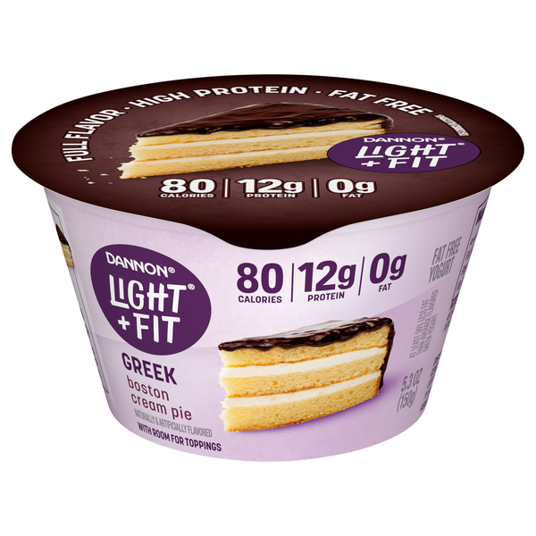 Dannon Light + Fit Fat Free Boston Cream Pie Greek Yogurt Cup