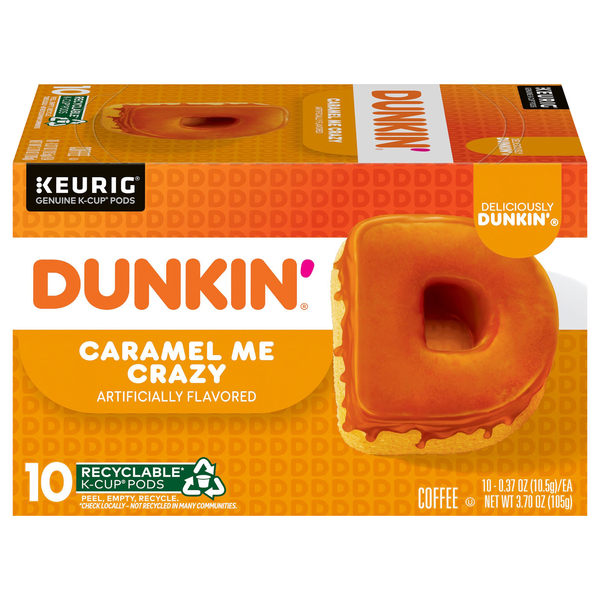 Dunkin' Caramel Me Crazy Flavored Medium Roast Coffee K-Cup Pods