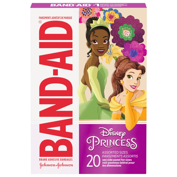 Save on BandAid Kid's Adhesive Bandages Assorted Sizes Disney Princess