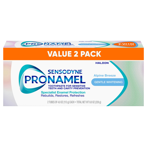 Sensodyne ProNamel Alpine Breeze Gentle Whitening Toothpaste - 2 ct