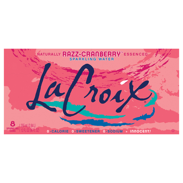 LaCroix Razz-Cranberry Sparkling Water - 8 pk