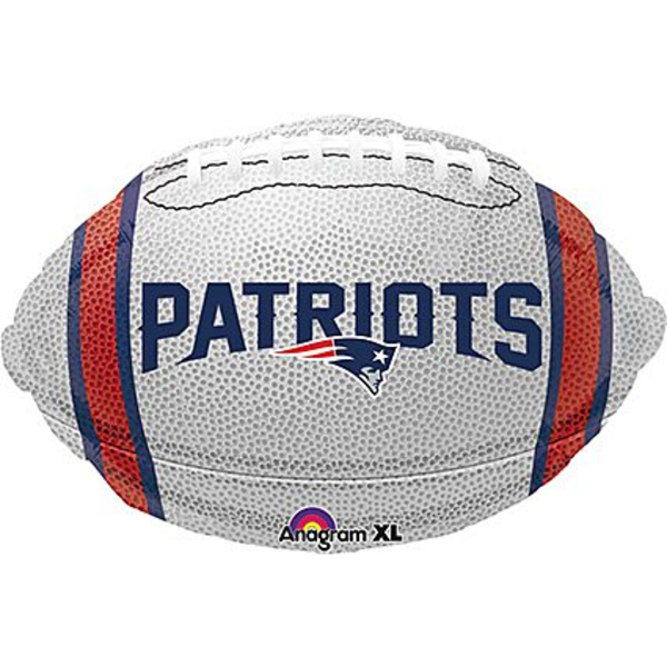 New England Patriots Football 18 Inch Helium-Filled Foil Balloon