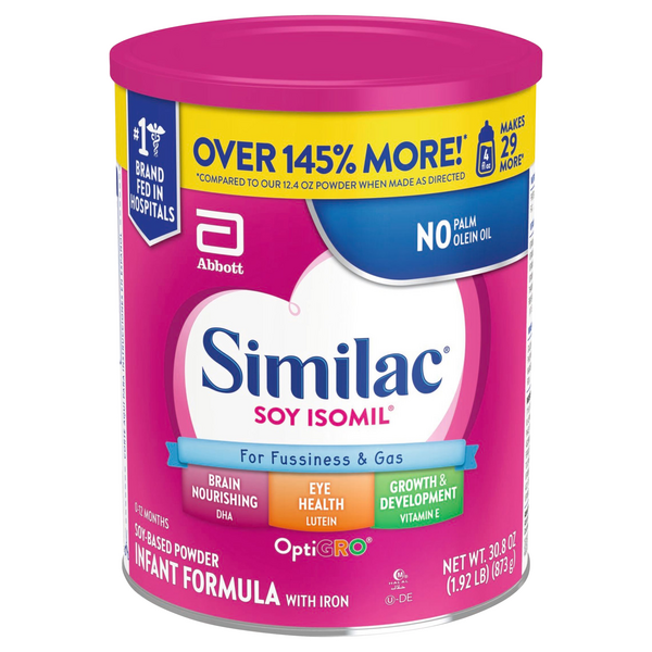 Similac Soy Isomil Soy Based Infant Formula Powder