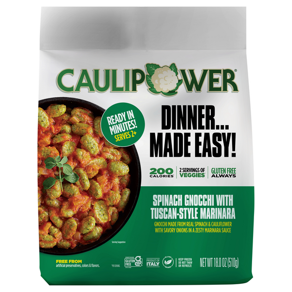 Save on Caulipower Spinach Gnocchi with Tuscan Style Marinara Gluten