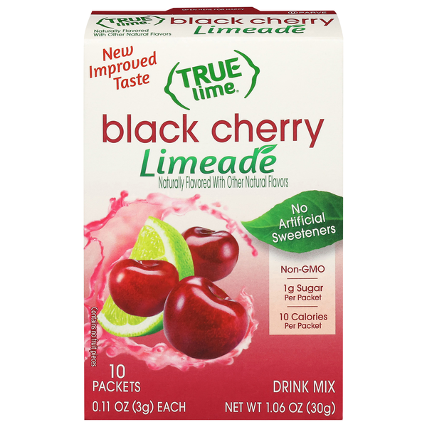 True Lime Black Cherry Limeade Drink Mix - 10 ct