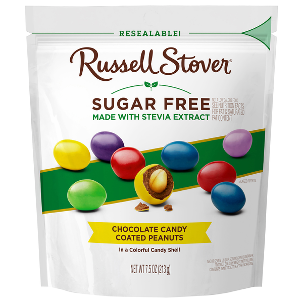 Russell Stover Sugar Free Chocolate Candy Coated Peanuts