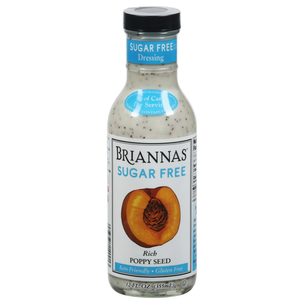 Briannas Sugar Free Rich Poppy Seed Dressing