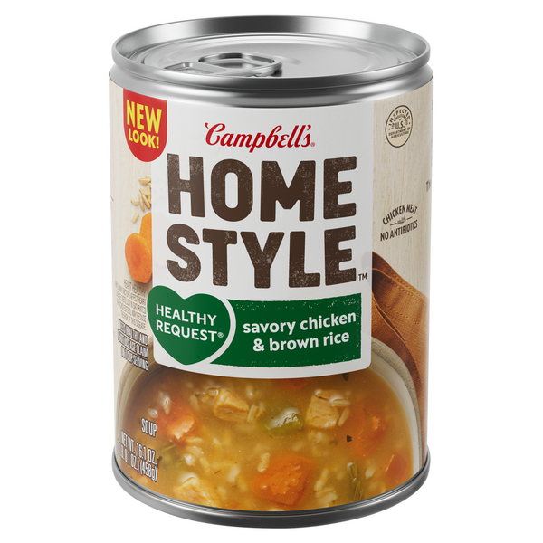 Save on Campbell's Homestyle Savory Chicken & Brown Rice Soup Order