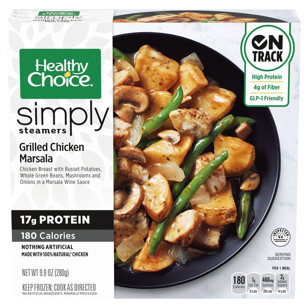 Healthy Choice Simply Steamers Grilled Chicken Marsala Frozen Meal
