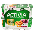 Activia Low Fat Black Cherry & Peach Probiotic Yogurt Cups - 12 ct
