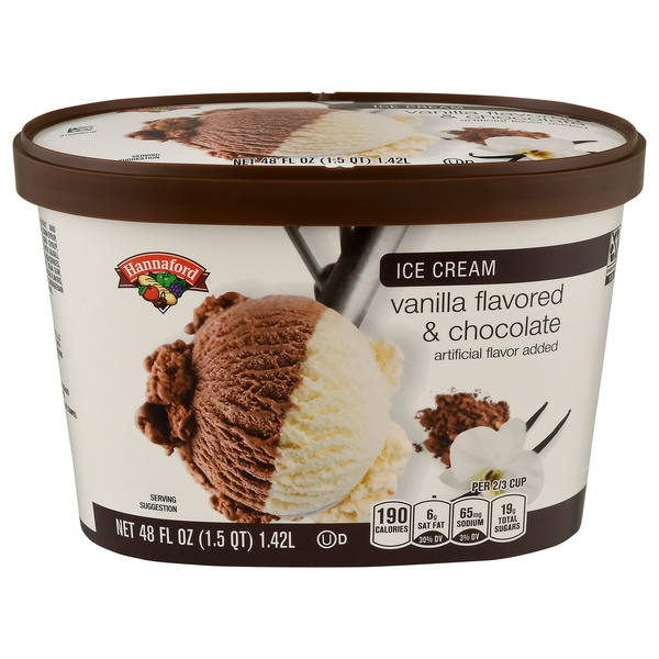 Hannaford Vanilla & Chocolate Ice Cream