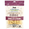 Cowz Leap Cheddar Curdz Roasted Garlic & Herb Cheese Snacks