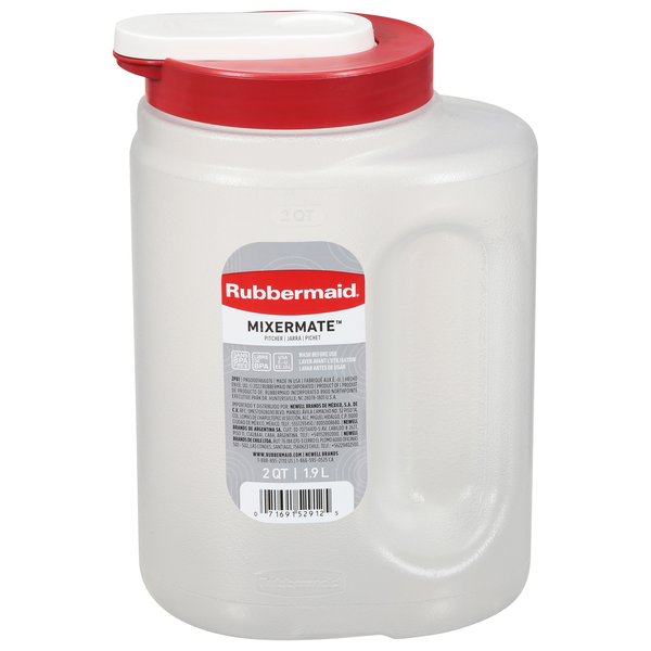 Rubbermaid Mixermate Pitcher with Lid 2 Quart