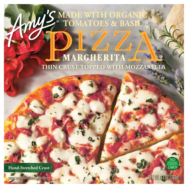 Amy's Organic Thin Crust Margherita Pizza Frozen