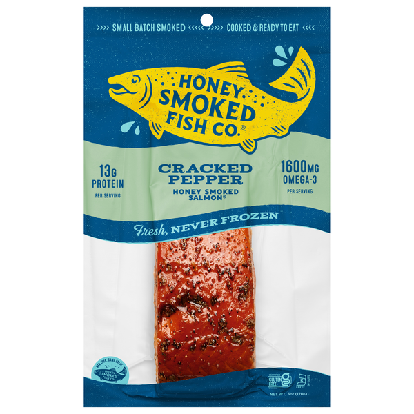 Honey Smoked Fish Co. Cracked Pepper Honey Smoked Salmon