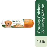 Freshpet Chunky Chicken & Turkey Refrigerated Adult Dog Food