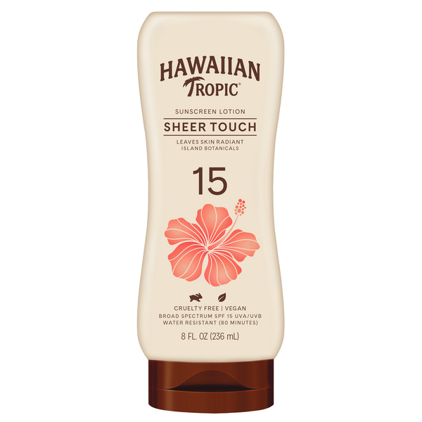 Hawaiian Tropic Sheer Touch Sunscreen Lotion Ultra Radiance SPF 15