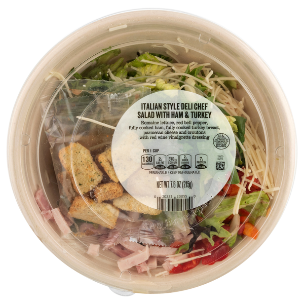 Our Brand Italian Style Deli Chef Salad with Ham & Turkey