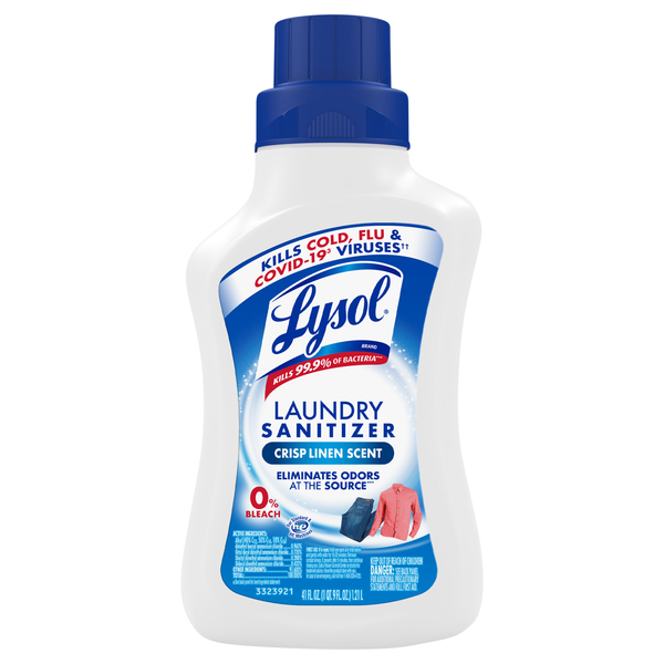 Lysol Laundry Sanitizer Crisp Linen Scent 0% Bleach
