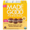 Made Good Mornings Organic Banana Chocolate Chip Baked Oat Cups - 4 ct