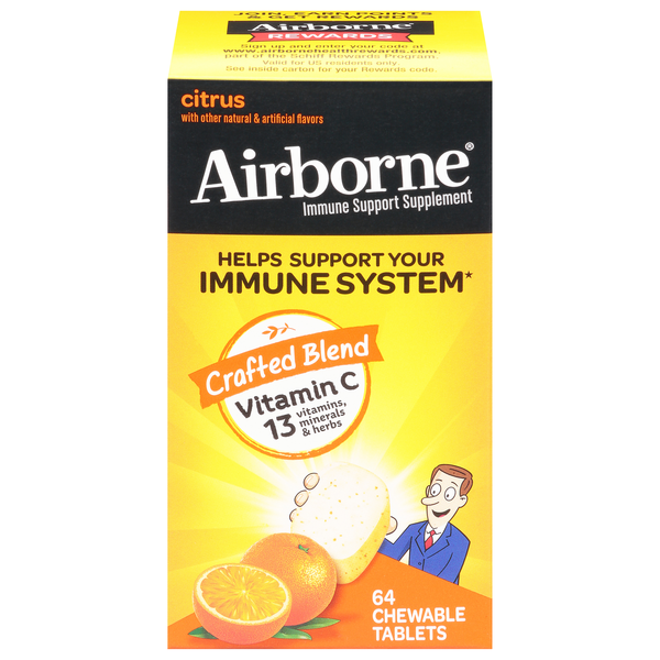 Airborne Citrus Immune Support Chewable Tablets