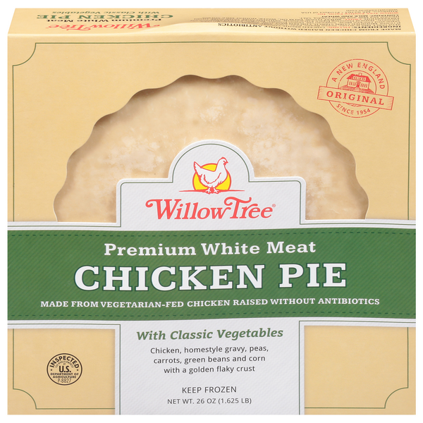 Willow Tree White Meat Chicken Pie with Classic Vegetables Frozen Meal