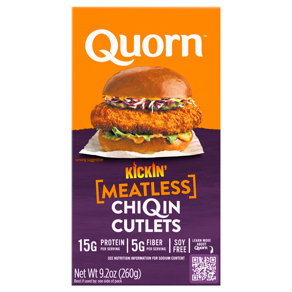 Quorn Meatless Kickin' ChiQin Cutlets Frozen