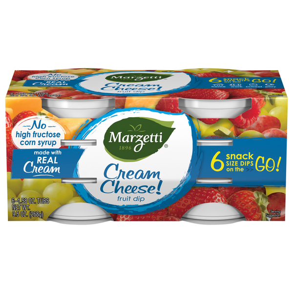 Marzetti Cream Cheese Fruit Dip Single Cups - 6 ct