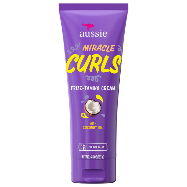 Aussie Miracle Curls Frizz Taming Cream Sulfate Free