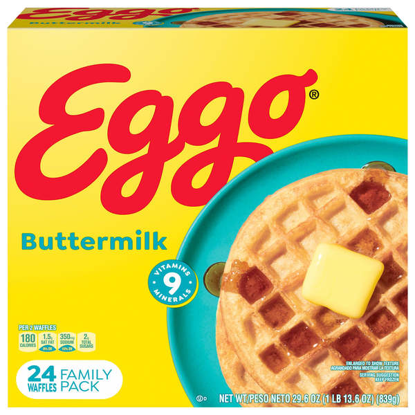 Eggo Buttermilk Waffles Family Pack - 24 ct