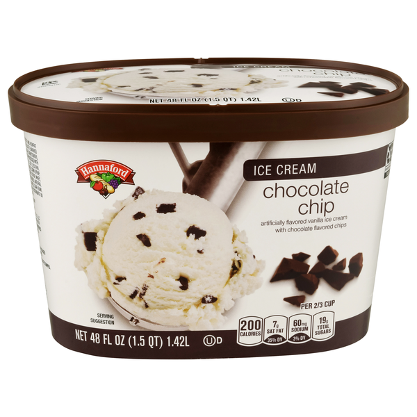 Hannaford Chocolate Chip Ice Cream
