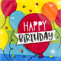 Party Creations Beverage Napkins Hoppin' Birthday Cake 3-Ply