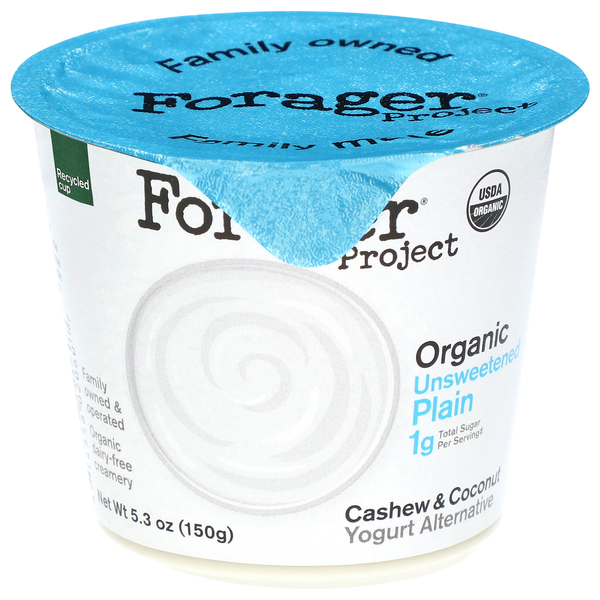 Forager Project Organic Unsweet Plain Cashew & Coconut Yogurt Alternative
