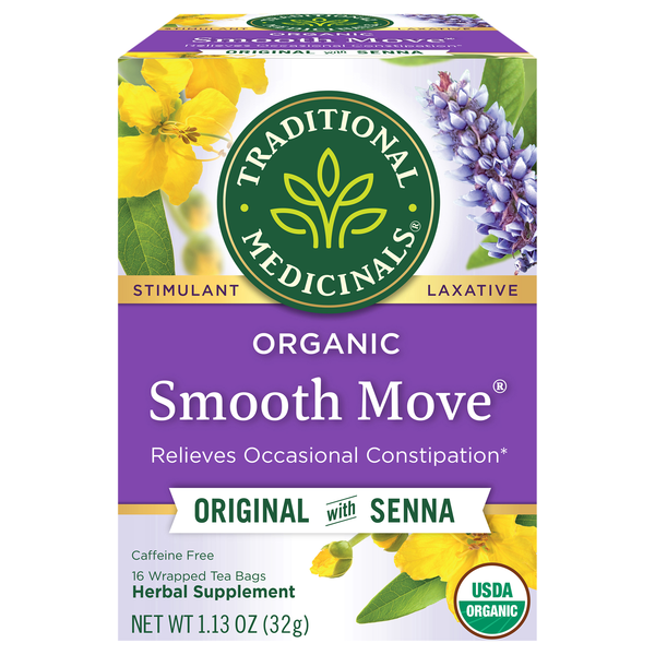 Traditional Medicinals Organic Smooth Move with Senna Herbal Tea Bags