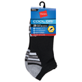 Hanes Men's Cool Dri No Show Socks Size 6-12 Black