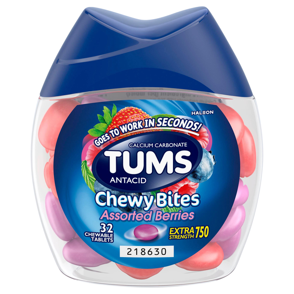 TUMS Assorted Berries Extra Strength Antacid Chewy Bites