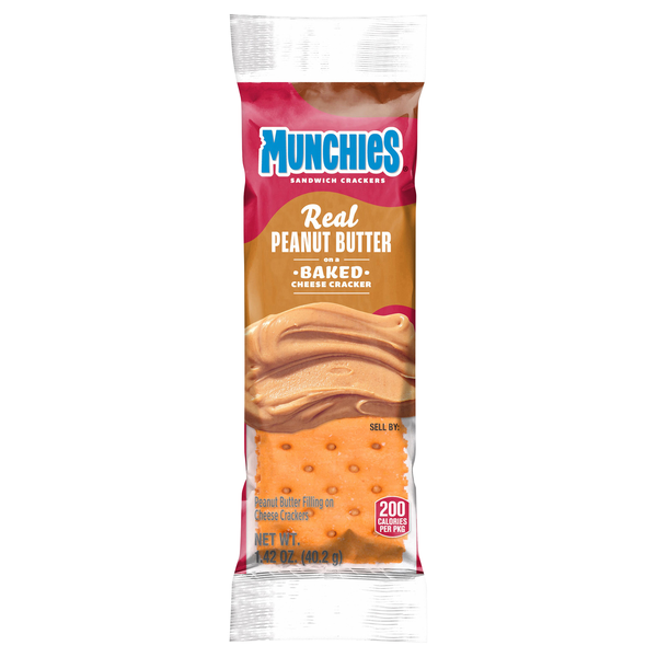 Munchies Peanut Butter & Cheese Sandwich Crackers