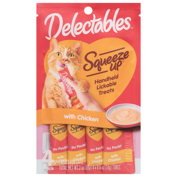 Delectables Squeeze Up Chicken Lickable Cat Treat - 4 ct