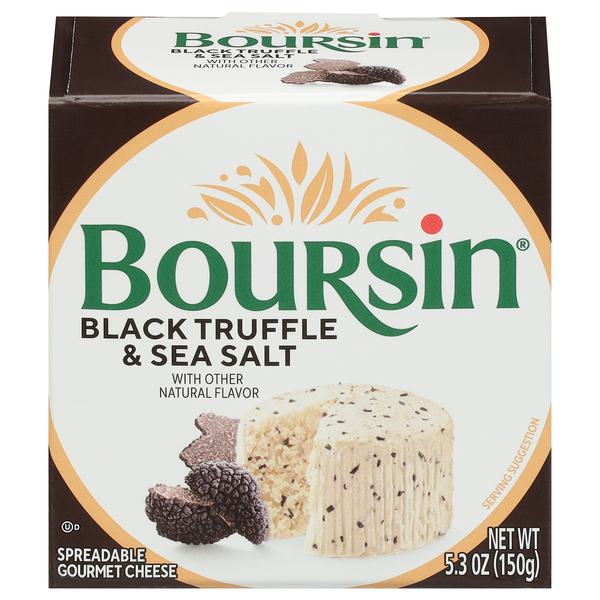 Boursin Limited Edition Black Truffle/Sea Salt Gournay Spreadable Cheese