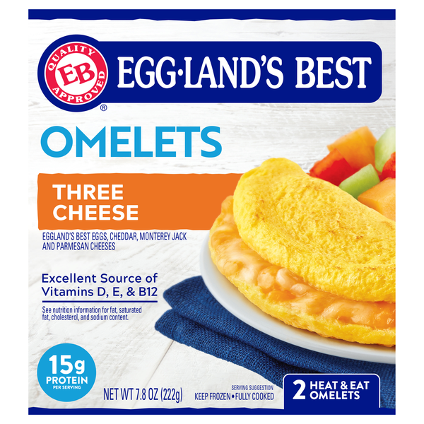 Eggland's Best Three Cheese Omelets - 2 ct