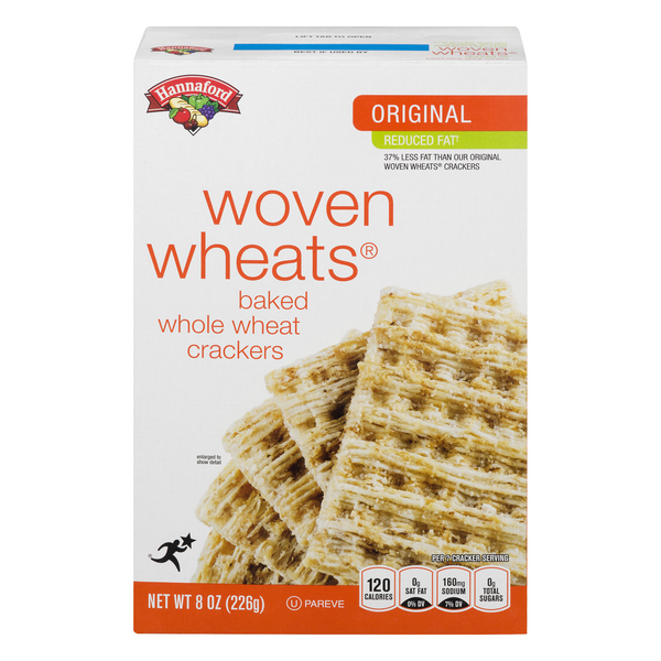 Hannaford Reduced Fat Original Woven Wheats Crackers