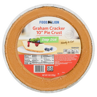 Food Lion Pie Crust Graham Cracker Deep Dish 10 Inch