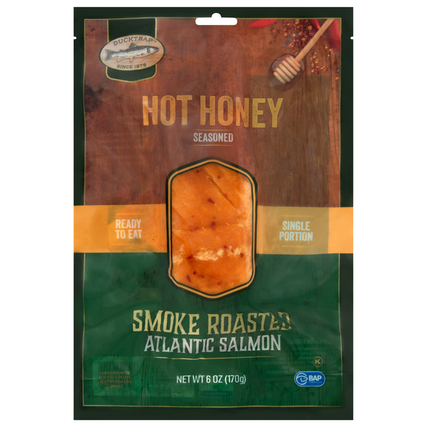 Ducktrap Seasoned Smoke Roasted Hot Honey Atlantic Salmon Refrigerated