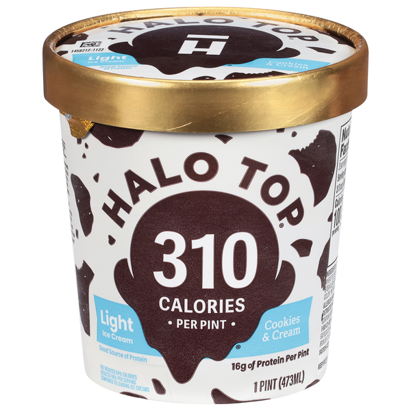 Halo Top Light Cookies & Cream Ice Cream