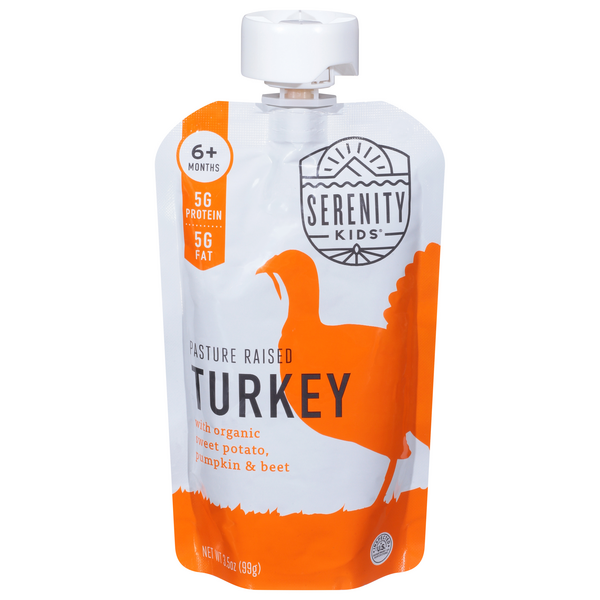 Save on Serenity Kids Baby Food Turkey with Sweet Potato Pumpkin & Beet